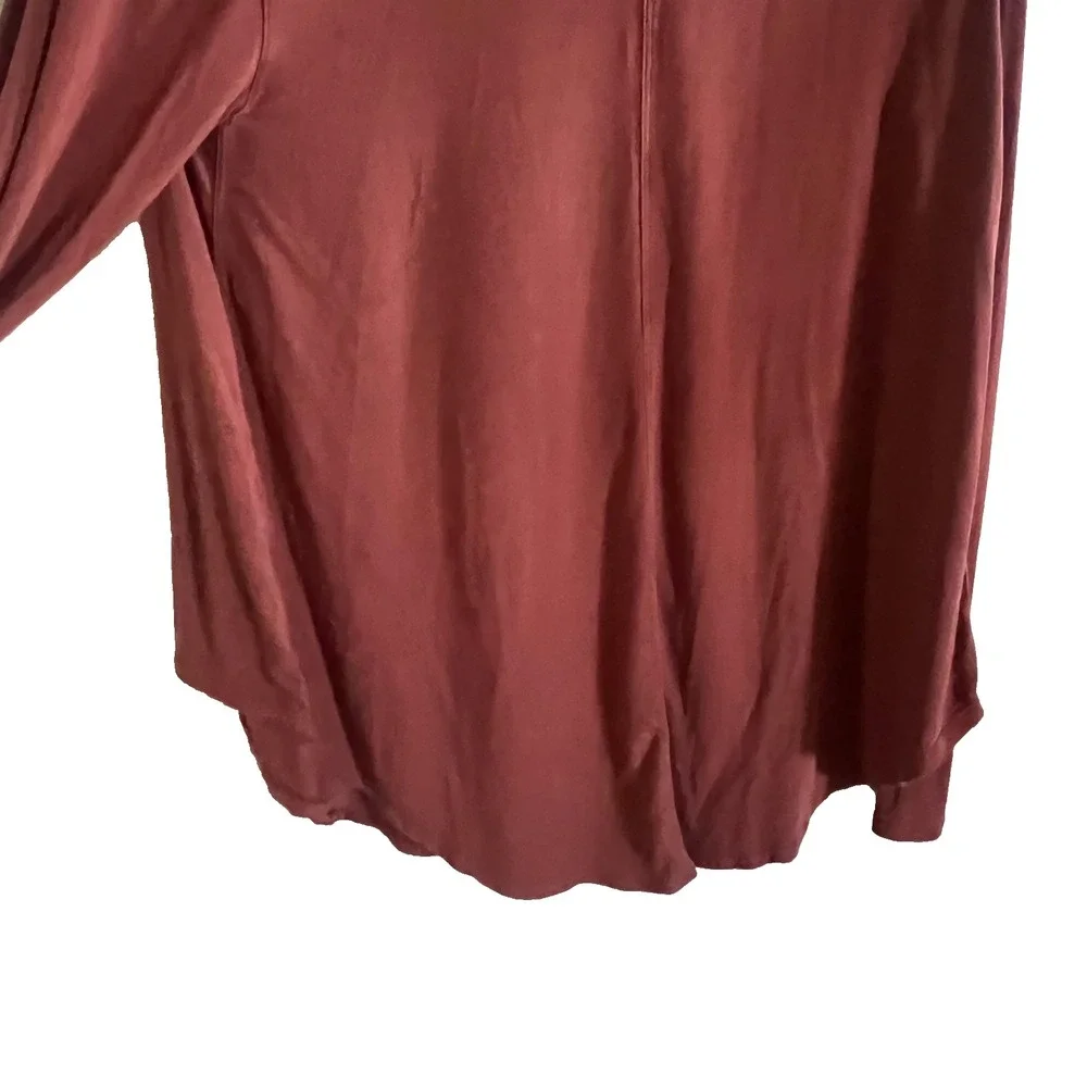 Lululemon Oversized Loose fit Longsleeve scoopneck top burnt orange‎ Athleisure